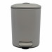 ANKOR Καλάθι μπάνιου 5lt inox τετράγωνο γκρι ματ soft close 827459