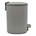 ANKOR Καλάθι μπάνιου 5lt inox τετράγωνο γκρι ματ soft close 827459