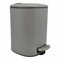 ANKOR Καλάθι μπάνιου 5lt inox τετράγωνο γκρι ματ soft close 827459