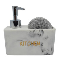 ANKOR Dispenser με θήκη άσπρο μάρμαρο 14,5Χ6Χ14cm 794195