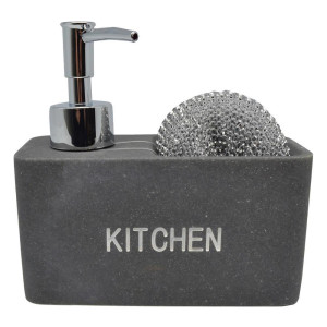 ANKOR Dispenser με θήκη γκρι πέτρα 14,5Χ6Χ14cm 794201