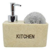 ANKOR Dispenser με θήκη μπεζ πέτρα 14,5Χ6Χ14cm 794218