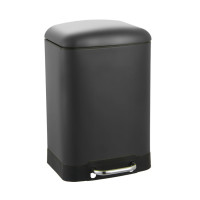 ANKOR Καλάθι μπάνιου 6lt inox μαύρο ματ soft close 829347