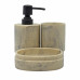 ANKOR Dispenser πολυεστερικό εφέ μπεζ μάρμαρο 8Χ8Χ15.6cm 829583