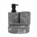 ANKOR Dispenser πολυεστερικό εφέ γκρι μάρμαρο 8Χ8Χ15.6cm 829613