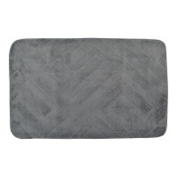ANKOR Πατάκι μπάνιου MEMORY FOAM γκρι χρώμα με PVC 50X80cm 836000