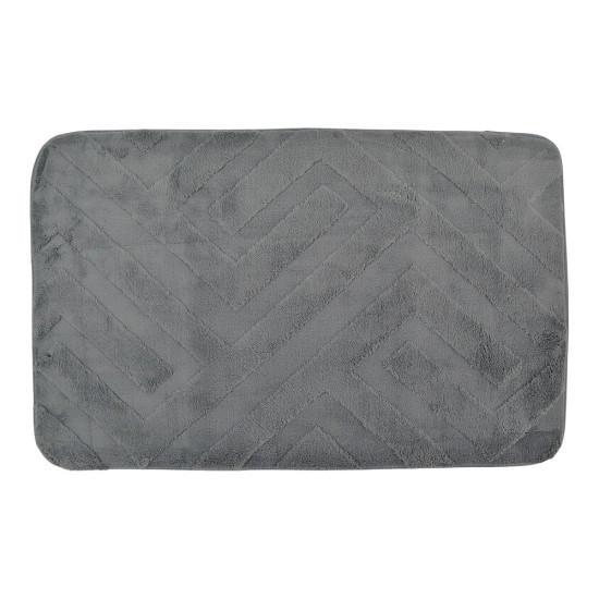 ANKOR Πατάκι μπάνιου MEMORY FOAM γκρι χρώμα με PVC 50X80cm 836000