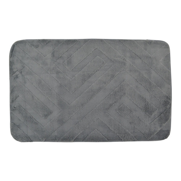 ANKOR Πατάκι μπάνιου MEMORY FOAM γκρι χρώμα με PVC 50X80cm 836000