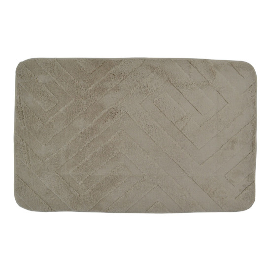 ANKOR Πατάκι μπάνιου MEMORY FOAM μπεζ χρώμα με PVC 50X80cm 836017