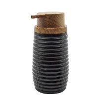 ANKOR Dispenser πλαστικό μαύρο ριγέ με εφέ ξύλου 6.5Χ15.5cm 823109
