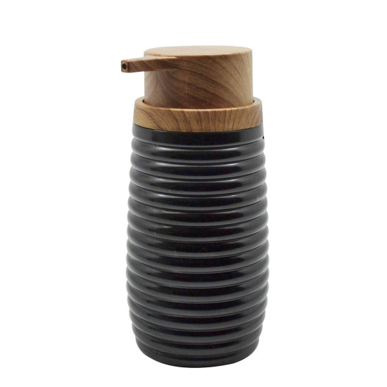 ANKOR Dispenser πλαστικό μαύρο ριγέ με εφέ ξύλου 6.5Χ15.5cm 823109