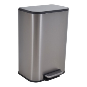 ANKOR Κάδος απορριμάτων SOUL 12L SOFT CLOSE FINGER PRINT PROOF INOX ματ 848218