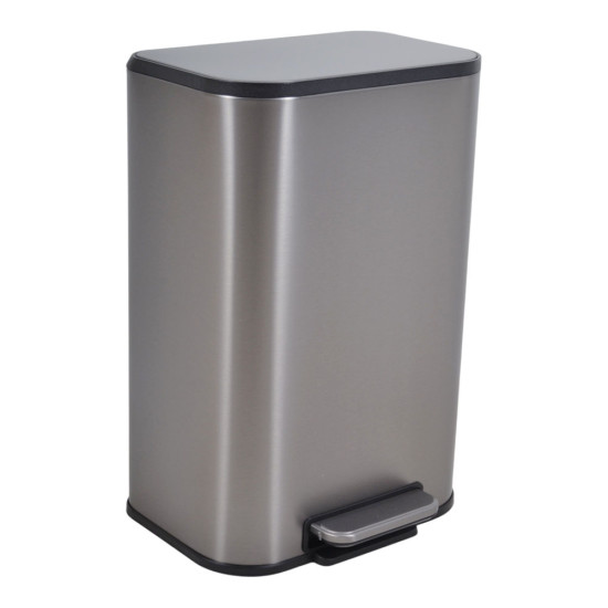 ANKOR Κάδος απορριμάτων SOUL 12L SOFT CLOSE FINGER PRINT PROOF INOX ματ 848218