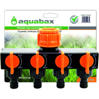 AQUABAX τετραπλός σύνδεσμος με διακόπτες  on /off  (TS3033)