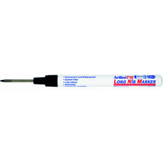 Μαρκαδόρος ανεξίτηλος long nib marker 1mm 45137