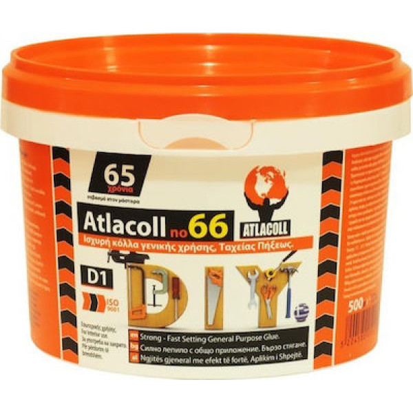 ATLACOLL κόλλα λευκή ΝΟ66 500GR γενικής χρήσεως