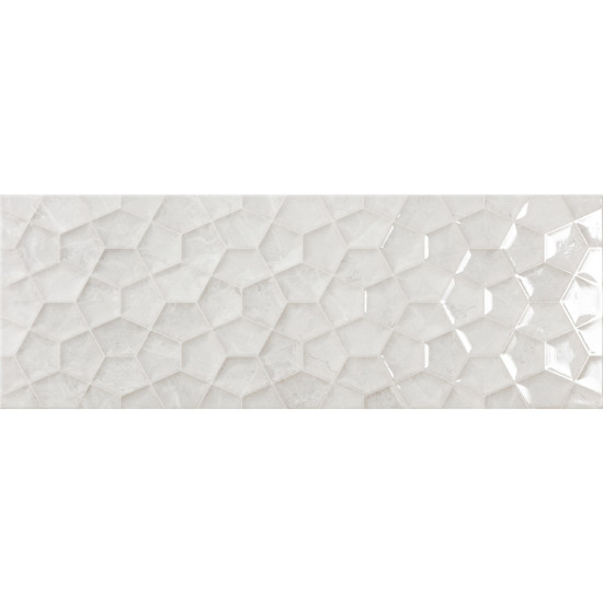 Πλακάκι ARIANA White Rlv KARAG 25x70cm