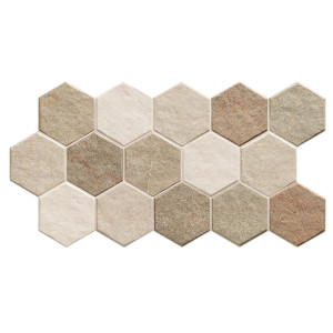 Πλακάκι HEX Stonehenge Earth KARAG 26,5x51cm