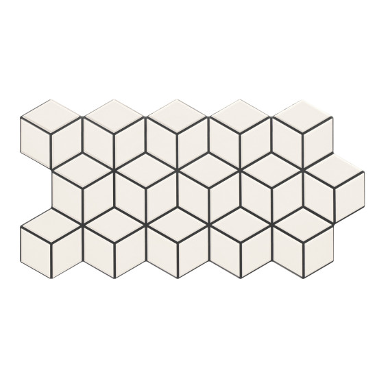Πλακάκι RHOMBUS Snow KARAG 26,5x51cm