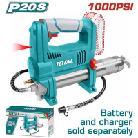 TOTAL Επαγγελματικός γρασαδόρος μπαταρίας Li-ion 20V χωρίς μπαταρία και φορτιστή TGGLI2010