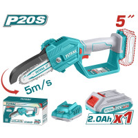 TOTAL Σετ αλυσοπρίονο κλαδευτικό μπαταρίας Li-ion 20V / 2Ah / 1 μπαταρία TGSLI20581