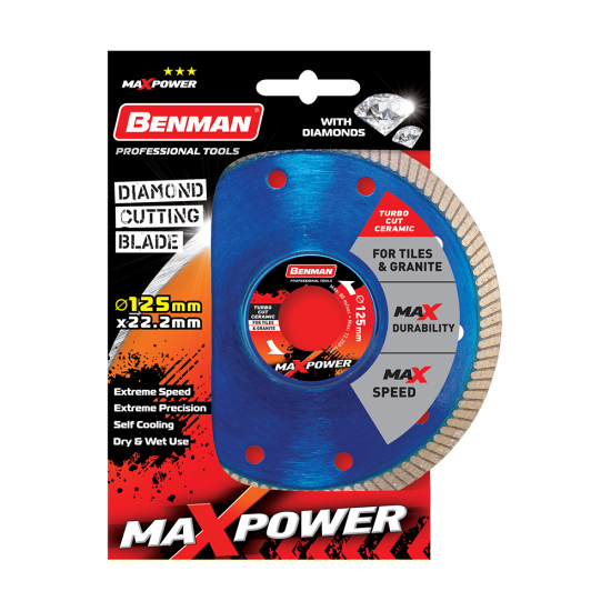 BENMAN Διαμαντόδισκος turbo cut ceramic Φ230 74497