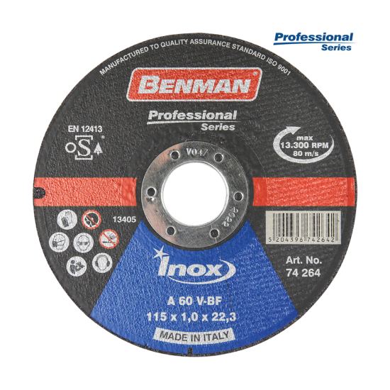 BENMAN Επαγγελματικός δίσκος κοπής (CD) INOX 230mmX2.0mm