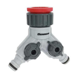 BENMAN Ταχυσύνδεσμος με συστολή 3/4'' με μειωτή 1/2'' διπλής εξόδου 45°