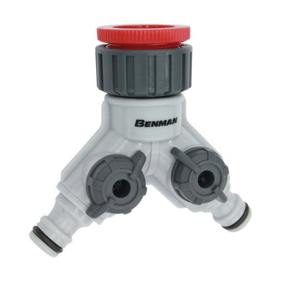 BENMAN Ταχυσύνδεσμος με συστολή 3/4'' με μειωτή 1/2'' διπλής εξόδου 45°