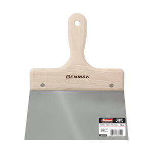 BENMAN Σπάτουλα φαρδιά inox με ξύλινη λαβή 160mm 70908