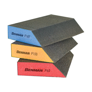 BENMAN Τάκος σφουγγάρι 4 πλευρών N100 λοξό 125X90X25mm 72226