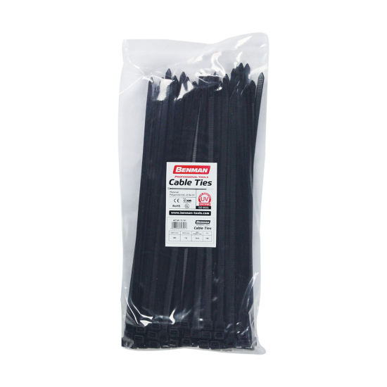 BENMAN Δεματικά καλωδίων μαύρα 200Χ3.6mm 70952