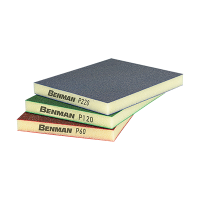 BENMAN Σφουγγάρι λειαντικό 2 πλευρών Ν120 123Χ98Χ12.5mm 72229