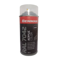 BENMAN Σπρέϊ ακρυλικό χρώμα γυαλιστερό γκρι 400ml 28521