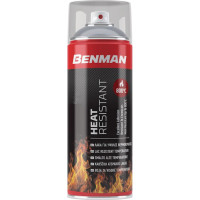 SPRAY BENMAN Λάκα για υψηλές θερμοκρασίας 800°C χρώμα ανθρακί 400ml HEAT RESISTANT
