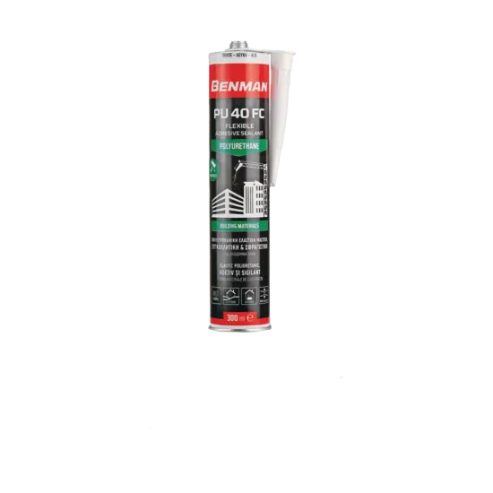 BENMAN Αρμόκολλα πολυουρεθάνης PU 40FC μαύρη 300ml 73082