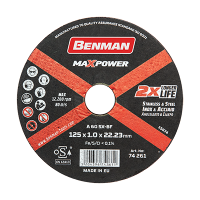BENMAN Δίσκος κοπής INOX MAX POWER 230Χ2.0mm 74263