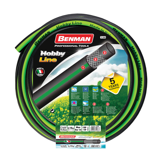 BENMAN Λάστιχο ποτίσματος HOBBY LINE 25M 1/2 74989
