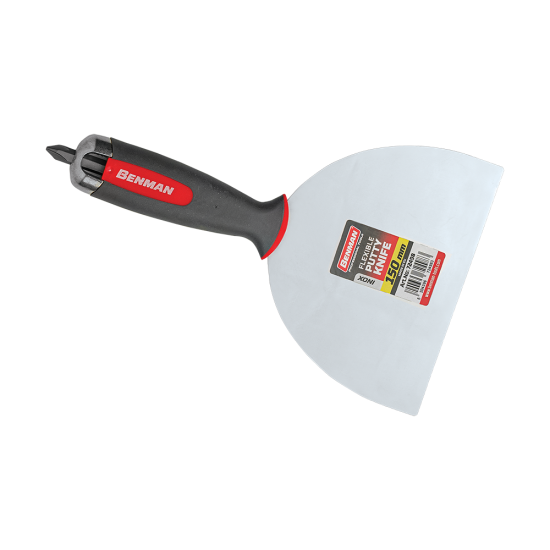 BENMAN Στοκαδόρος σπάτουλα γυψοσανίδας με soft grip λαβή 150mm 72498