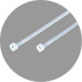 BENMAN Δεματικά καλωδίων λευκά 200Χ2.5mm 70769