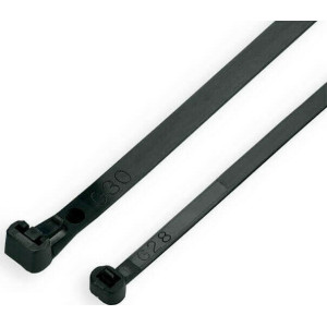 BENMAN Δεματικά ανοιγόμενα 370mmX7.6mm μαύρα 70892