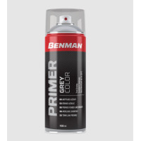SPRAY BENMAN Αστάρι ακρυλικό χρώμα γκρι 400ml