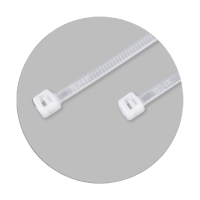 BENMAN Δεματικά καλωδίων λευκά 200Χ7.6mm 70776