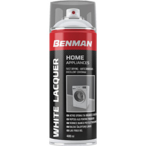 SPRAY BENMAN Σπρεϊ για λευκές οικιακές συσκευές 400ml WHITE LACQUER