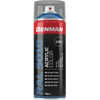 BENMAN Ακρυλικό σπρεϊ RAL5010 GLOSS GENTIAN BLUE 400ml 28514