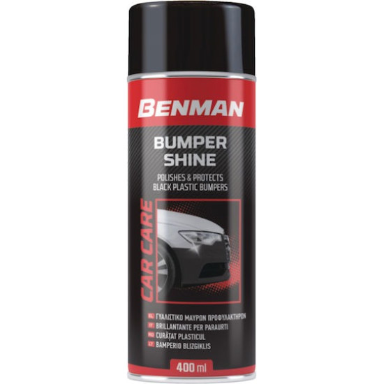 SPRAY BENMAN γυαλίσματος πλαστικών προφυλακτήρων και άλλων πλαστικών Bumper Shine 400ml 28599