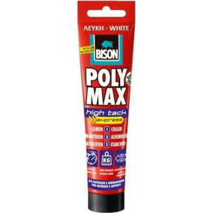 BISON Κόλλα-σιλικόνη poly max high tack express λευκή 165gr 25692