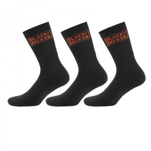 BLACK&DECKER Κάλτσες εργασίας μαύρες 3 ζεύγη BX/CS/1/TEKL