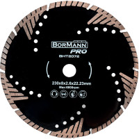 BORMANN Διαμαντόδισκος TRIANGLE TURBO Φ230Χ2.6Χ22.2mm 8mm BHT2072