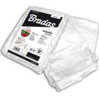 BRADAS Μουσαμάς Αδιάβροχος λευκός 90gr 3X5m
